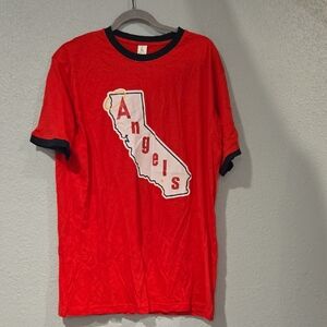 Red California Angels T-Shirt Ohtani
